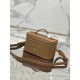 Cosmetic Bag Imported Deer Grain Leather, Sheepskin Lining, Style Number: 1BH202