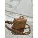 Cosmetic Bag Imported Deer Grain Leather, Sheepskin Lining, Style Number: 1BH202