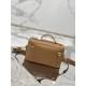 Cosmetic Bag Imported Deer Grain Leather, Sheepskin Lining, Style Number: 1BH202