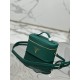 Cosmetic Bag Imported Deer Grain Leather, Sheepskin Lining, Style Number: 1BH202