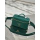 Cosmetic Bag Imported Deer Grain Leather, Sheepskin Lining, Style Number: 1BH202