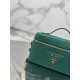 Cosmetic Bag Imported Deer Grain Leather, Sheepskin Lining, Style Number: 1BH202