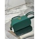 Cosmetic Bag Imported Deer Grain Leather, Sheepskin Lining, Style Number: 1BH202