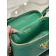 Cosmetic Bag Imported Deer Grain Leather, Sheepskin Lining, Style Number: 1BH202