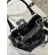 Fabric and Leather Moon Handbag Imported Nylon Fabric and Glossy Cowhide Design, Style Number: 1BA381