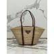 Straw Bag Cowhide Trim Cornstalk Weave Shoulder Strap, Style Number: 1BG312