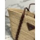 Straw Bag Cowhide Trim Cornstalk Weave Shoulder Strap, Style Number: 1BG312