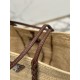 Straw Bag Cowhide Trim Cornstalk Weave Shoulder Strap, Style Number: 1BG312