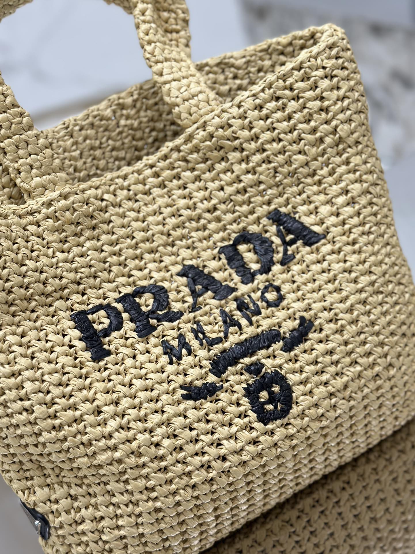 Woven Tote Bag (Small) Imported Raffia Design, Style Number: 1BG422