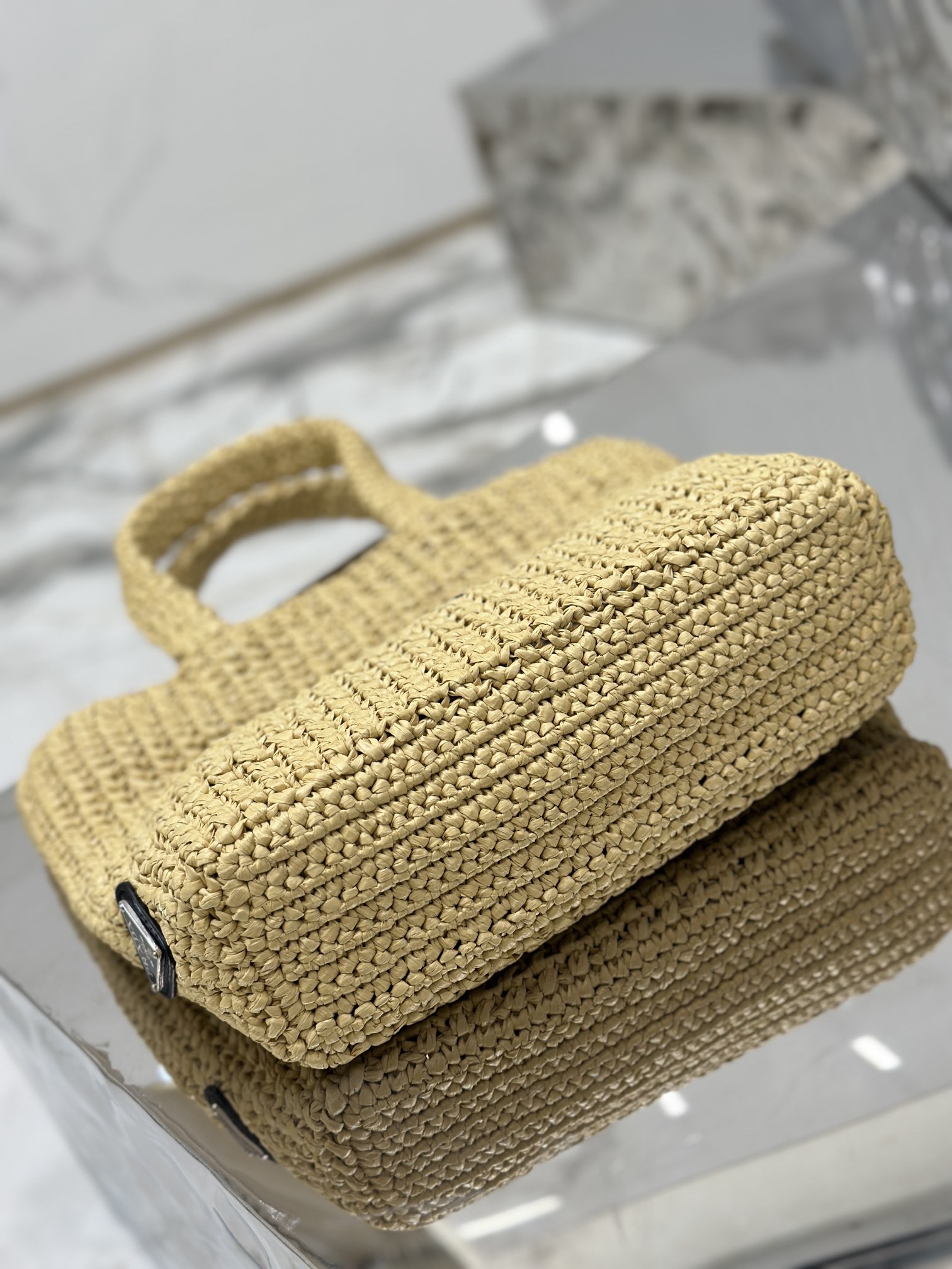 Woven Tote Bag (Small) Imported Raffia Design, Style Number: 1BG422