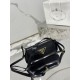 Glossy Flap Shoulder Bag Glossy Calfskin, Style Number: 1BD345