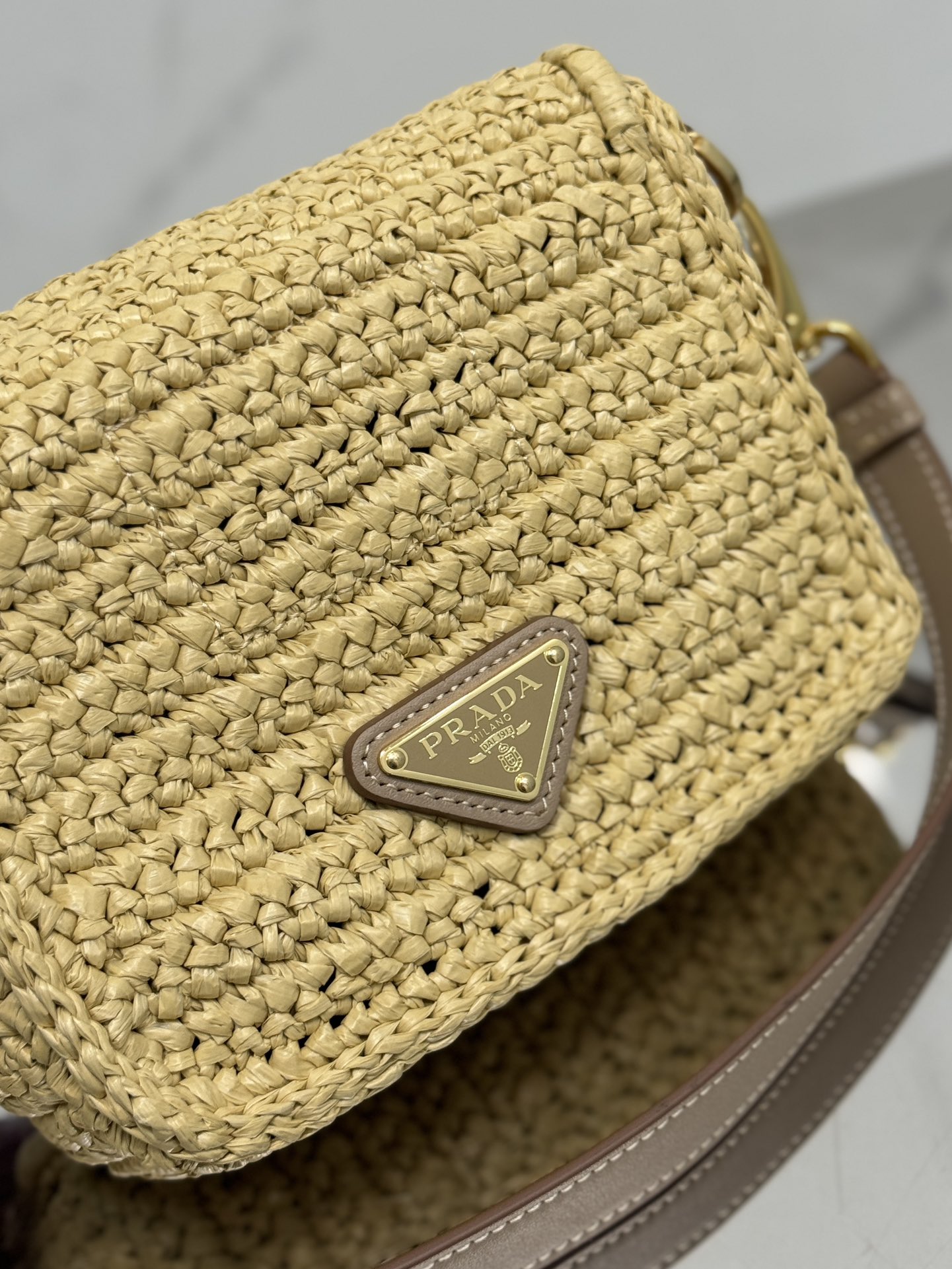 Woven Flap Bucket Bag, Style Number: 1BD335