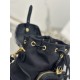 Mini Shoulder Bag Nylon Fabric and Glossy Cowhide, Style Number: 1BZ075