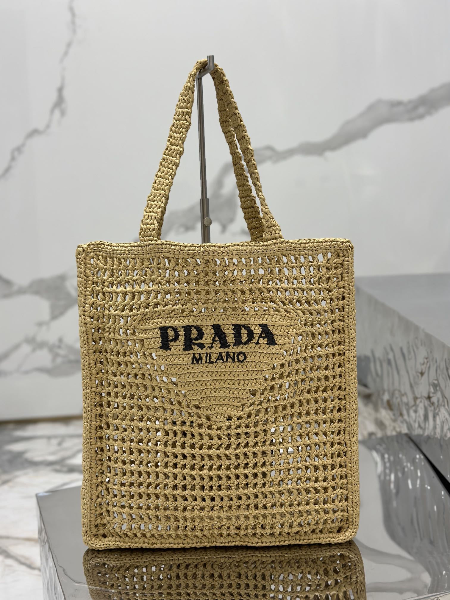 Coconut Fiber Woven Tote Bag Coconut Fiber Material, Style Number: 1BG393