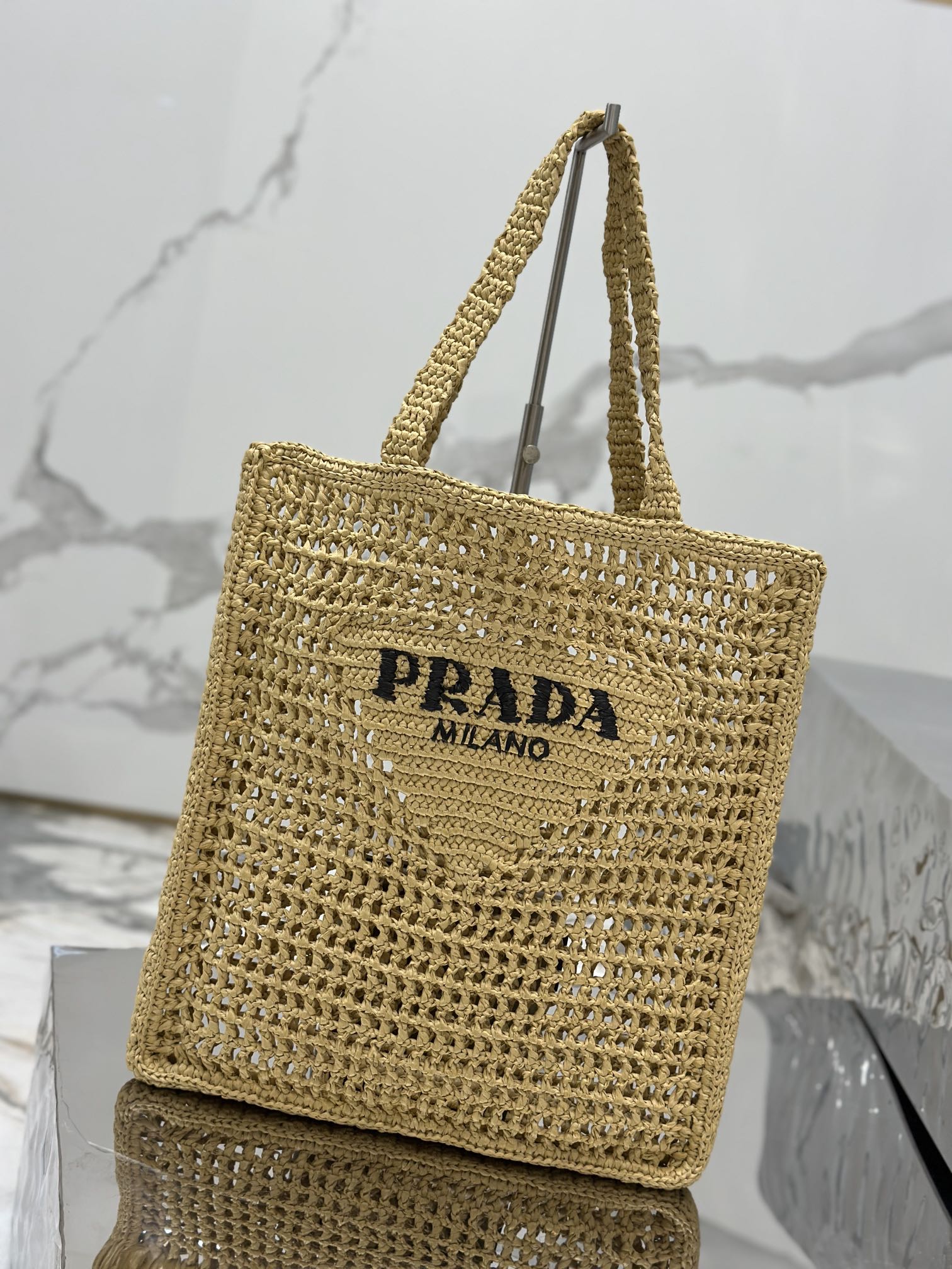 Coconut Fiber Woven Tote Bag Coconut Fiber Material, Style Number: 1BG393