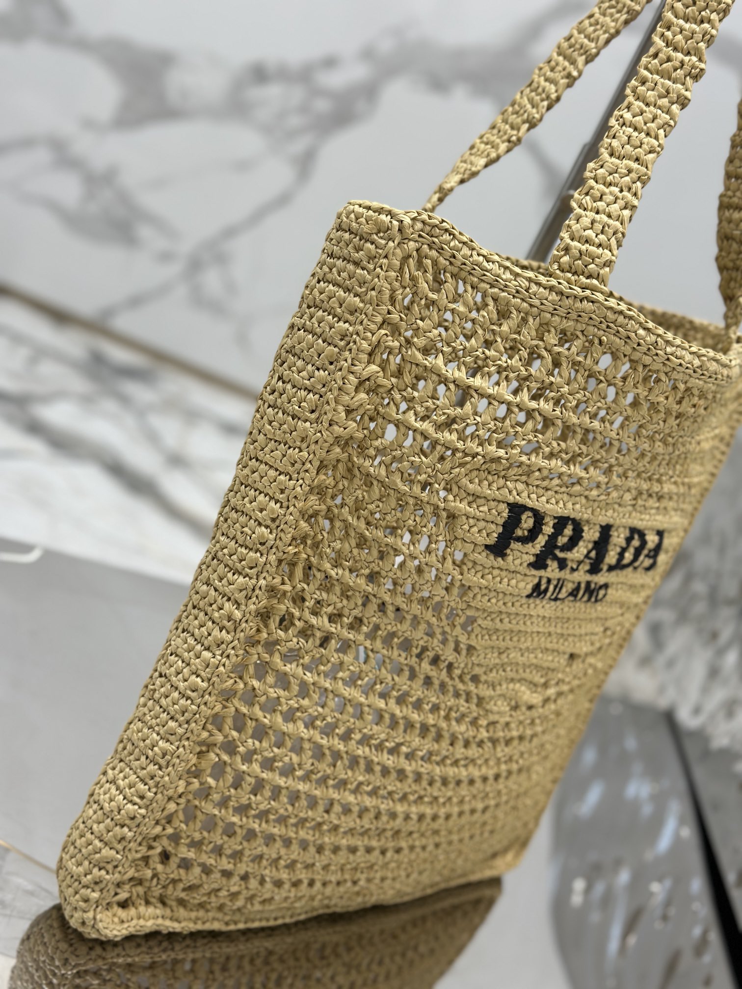 Coconut Fiber Woven Tote Bag Coconut Fiber Material, Style Number: 1BG393