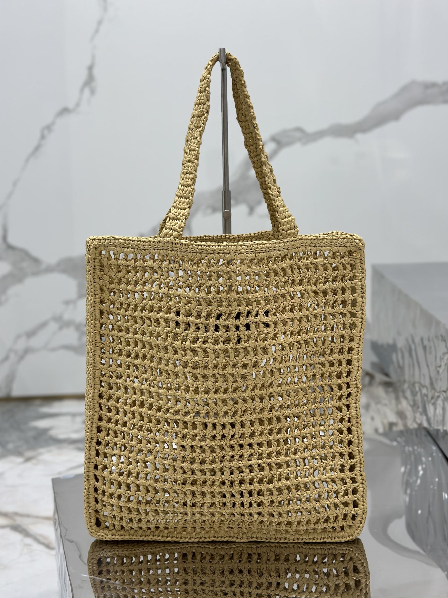 Coconut Fiber Woven Tote Bag Coconut Fiber Material, Style Number: 1BG393