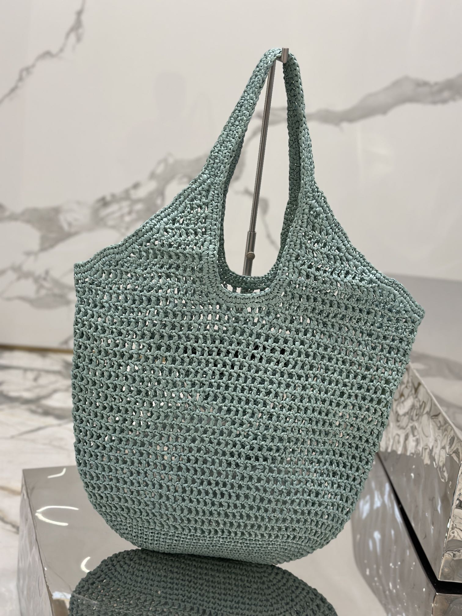 Wine coconut weave tote bag, wine coconut fiber material, Model No: 1BG424  