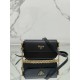 New chain crossbody bag, made of Saffiano leather with lamb leather interior, Model No: 1BD356  