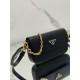 New chain crossbody bag, made of Saffiano leather with lamb leather interior, Model No: 1BD356  