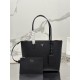 Double logo shopping bag, imported cross-grain cowhide. Model No: 1BG343  