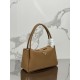 Leather handbag, imported calf leather, with imported lamb leather interior. Model No: 1BA444  