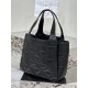 Diamond pattern tote bag (large size), made of imported lamb leather. Model No: 1BG449  