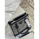 Crystal killer bag, made of imitation crystal and satin material. Model No: 1BA906  