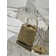 Starry sky bucket bag, Panier handbag fully covered with imitation crystal. Model No: 1BA373  