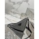 Triangle diamond bag, adorned with imitation crystal decoration. Model No: 1BC190