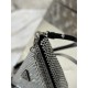 Triangle diamond bag, adorned with imitation crystal decoration. Model No: 1BC190