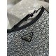 Starry sky underarm bag Cleo, satin handbag covered with various sizes of sparkling imported crystals. Model No: 1BC169  