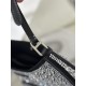 Starry sky underarm bag Cleo, satin handbag covered with various sizes of sparkling imported crystals. Model No: 1BC169  