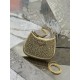 Starry sky underarm bag Cleo, satin handbag covered with various sizes of sparkling imported crystals. Model No: 1BC169  