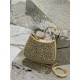 Starry sky underarm bag Cleo, satin handbag covered with various sizes of sparkling imported crystals. Model No: 1BC169  