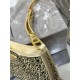 Starry sky underarm bag Cleo, satin handbag covered with various sizes of sparkling imported crystals. Model No: 1BC169  