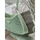 Starry sky underarm bag Cleo, satin handbag covered with various sizes of sparkling imported crystals. Model No: 1BC169  