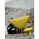 Prada small cowhide triangular bag, made of imported soft and delicate cowhide. Model No: 1BH190  