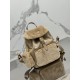 Backpack with parachute fabric and plush material. Model No: 1BZ074  