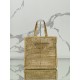 Coconut palm woven tote bag, made with coconut palm fiber material. Model number: 2VG105  