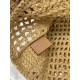 Coconut palm woven tote bag, made with coconut palm fiber material. Model number: 2VG105  