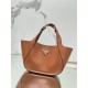 Leather handbag, made with imported calf leather and lined with imported sheepskin, model number: 1BG483  