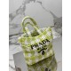 Woven tote bag (small), designed with imported raffia, model number: 1BG422  