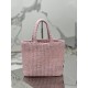 Woven tote bag (small), designed with imported raffia, model number: 1BG422  