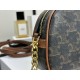 CELINE | Multicolor Logo Printed Cowhide Leather Handbag, Imported Original Leather Material with Excellent Texture