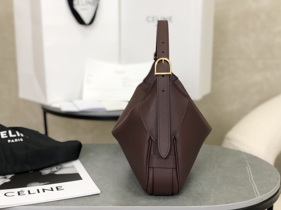 CELINE | Romy New Underarm Bag, Outer Skin Made of Cowhide Grained Leather