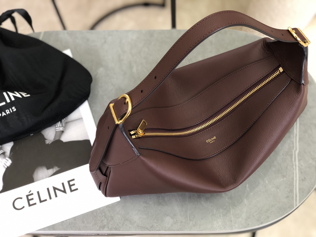 CELINE | Romy New Underarm Bag, Outer Skin Made of Cowhide Grained Leather