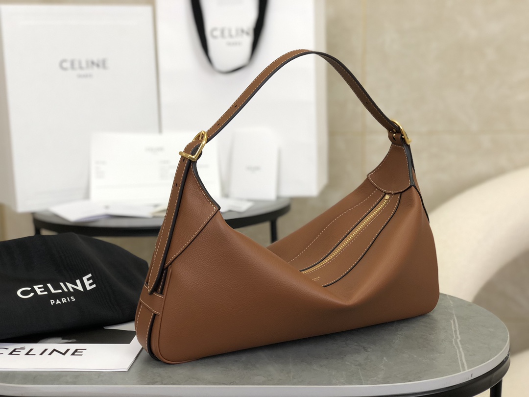 CELINE | Romy New Underarm Bag, Outer Skin Made of Cowhide Grained Leather