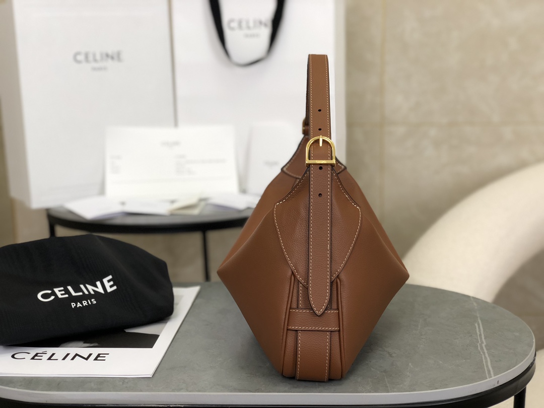 CELINE | Romy New Underarm Bag, Outer Skin Made of Cowhide Grained Leather