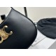 CELINE | TILLY Medium Black Cowhide Leather Handbag, Cowhide Leather, Sheepskin Lining